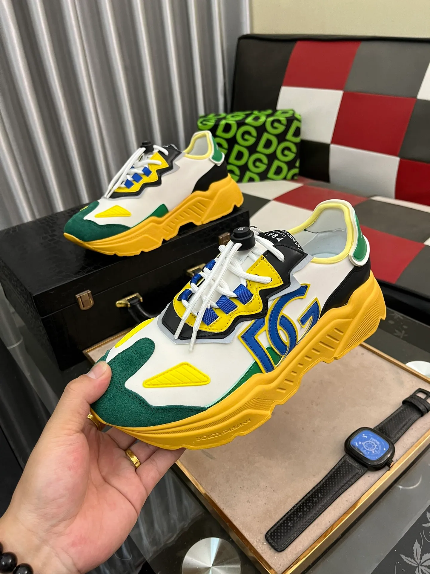 Men's shoes 💰480⌚️⌚️ (DG-) The latest popular 🔥🔥casual shoes, with brand signature details on the tongue and imported cowhide fabric, fashionable and versatile, can add luster to various looks. Create an exquisite design with unique dynamic vitality and modern atmosphere, showing modern elegance. size：38-46